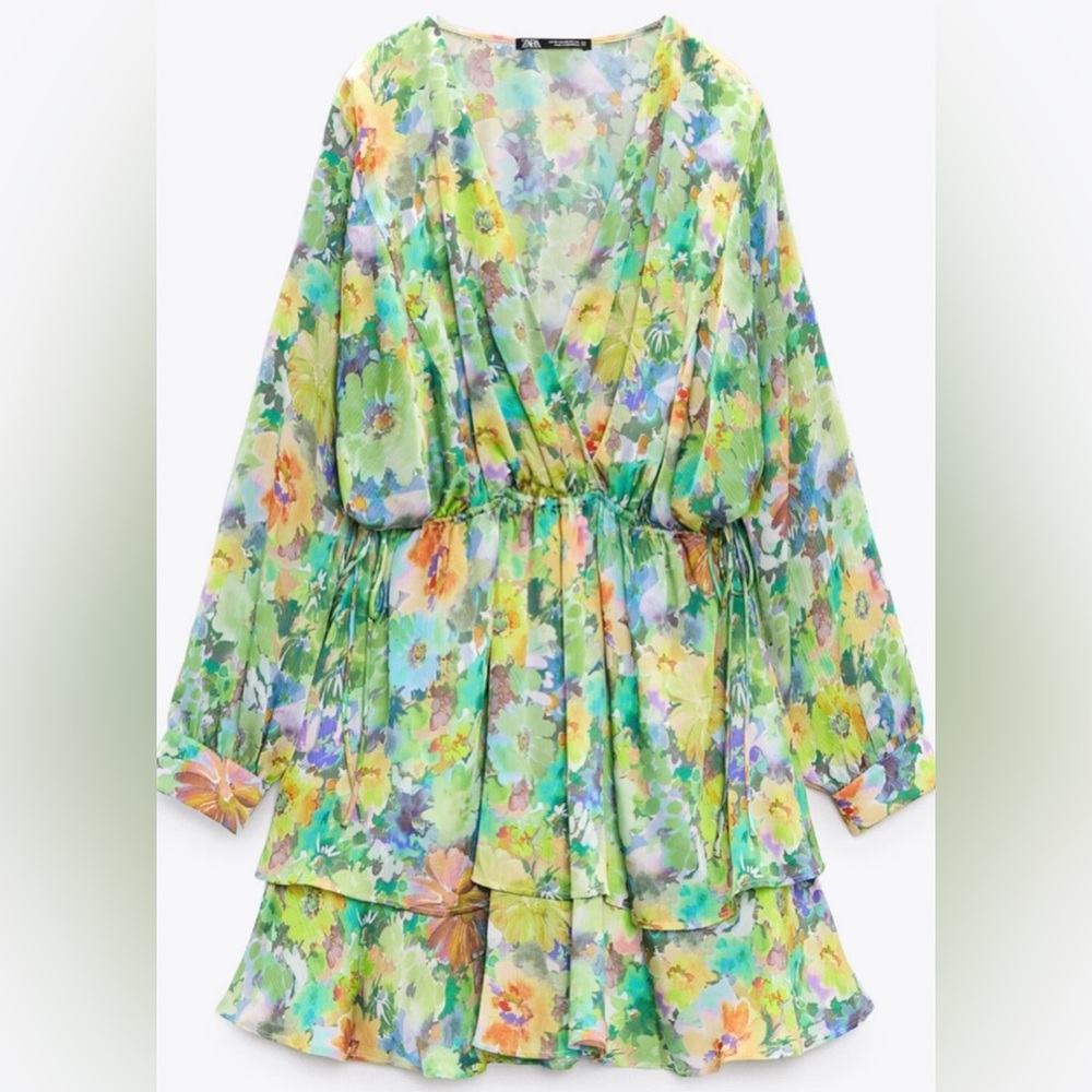 FLORAL PRINT DRESS - Picture 1 of 14